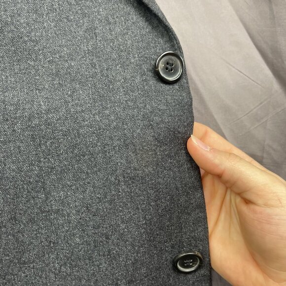 Boss Hugo Boss Blazer Mens 54 Lane Borgosesia Cashmere / Wool Suit Jacket Grey - Picture 14 of 16